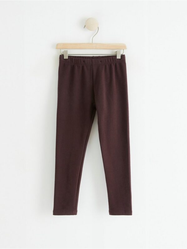 Leggings with brushed inside - 8396492-8596