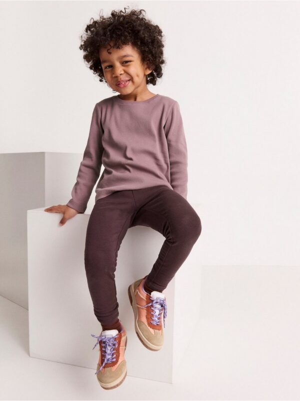 Leggings with brushed inside - 8396492-8596