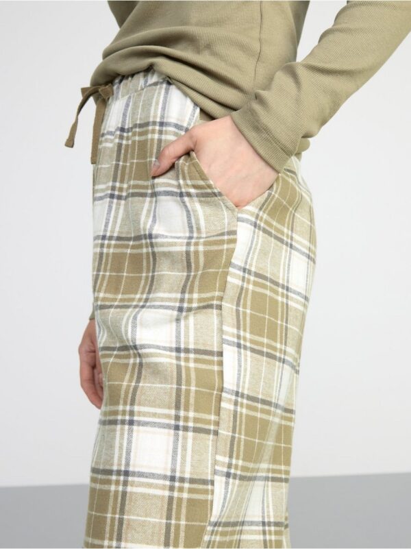 Flannel pyjama trousers - 8398793-7891