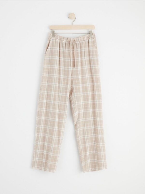 Flannel pyjama trousers - 8398793-9969