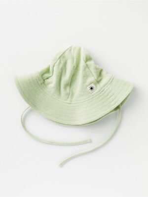 Terry sun hat with tie band - 8399358-1544