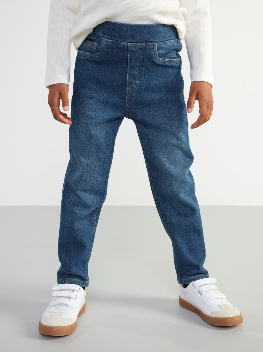 Pantalone – Tapered regular waist pull-up jeans