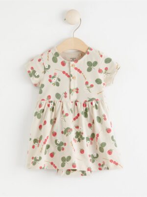 Short sleeve dress with bodysuit and flowers - 8399923-1230
