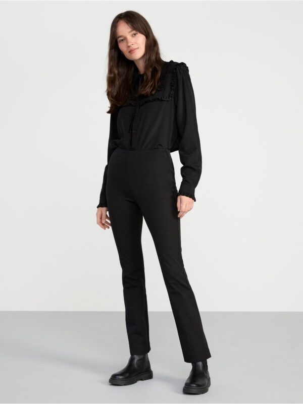Flared high waist trousers - 8400476-80