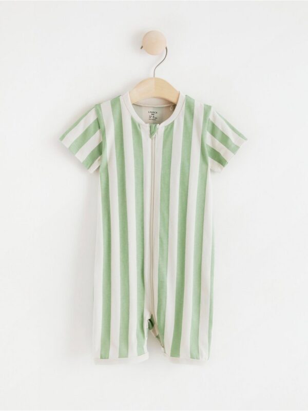 Pyjama romper with stripes - 8400637-1588