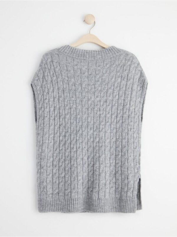 Kable-knit vest - 8401126-9803
