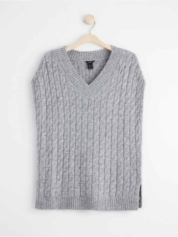 Kable-knit vest - 8401126-9803
