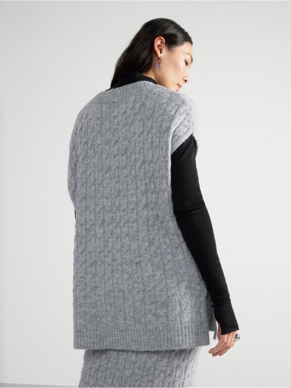 Kable-knit vest - 8401126-9803