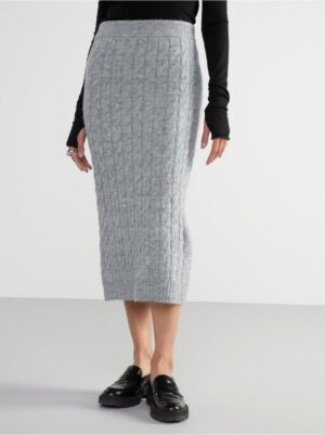 Cable knit skirt - 8401153-9803