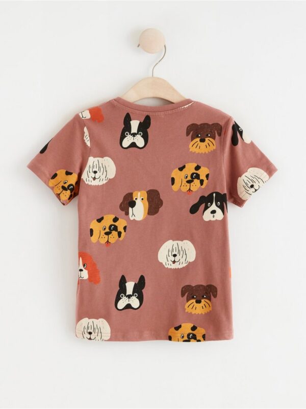 Short sleeve top with dogs - 8403152-5255