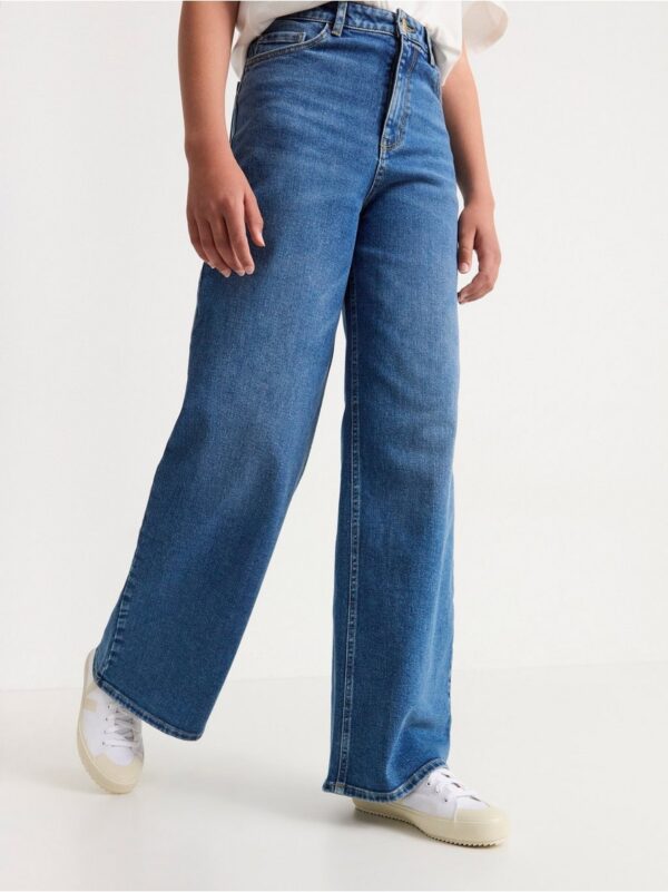 VIOLA Extra wide high waist jeans - 8404459-794