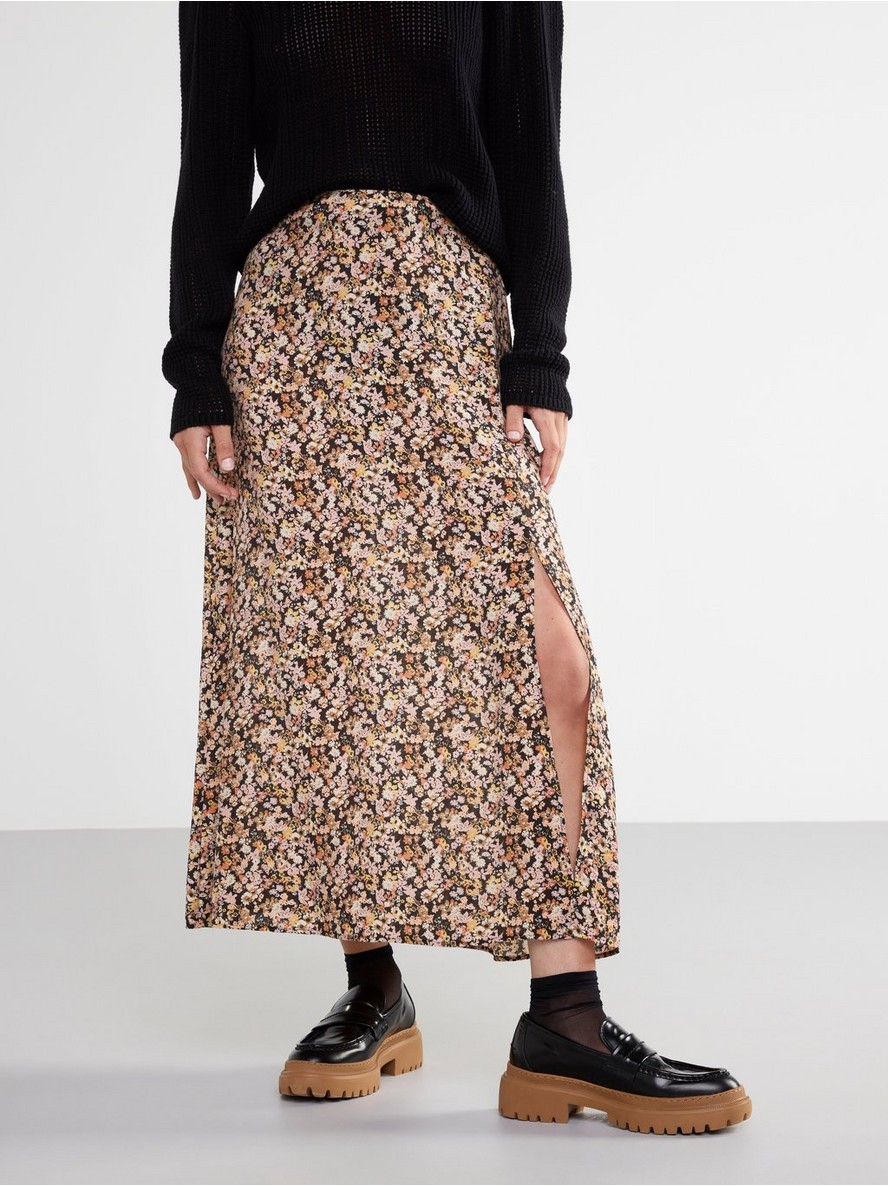 Suknja – Patterned midi skirt