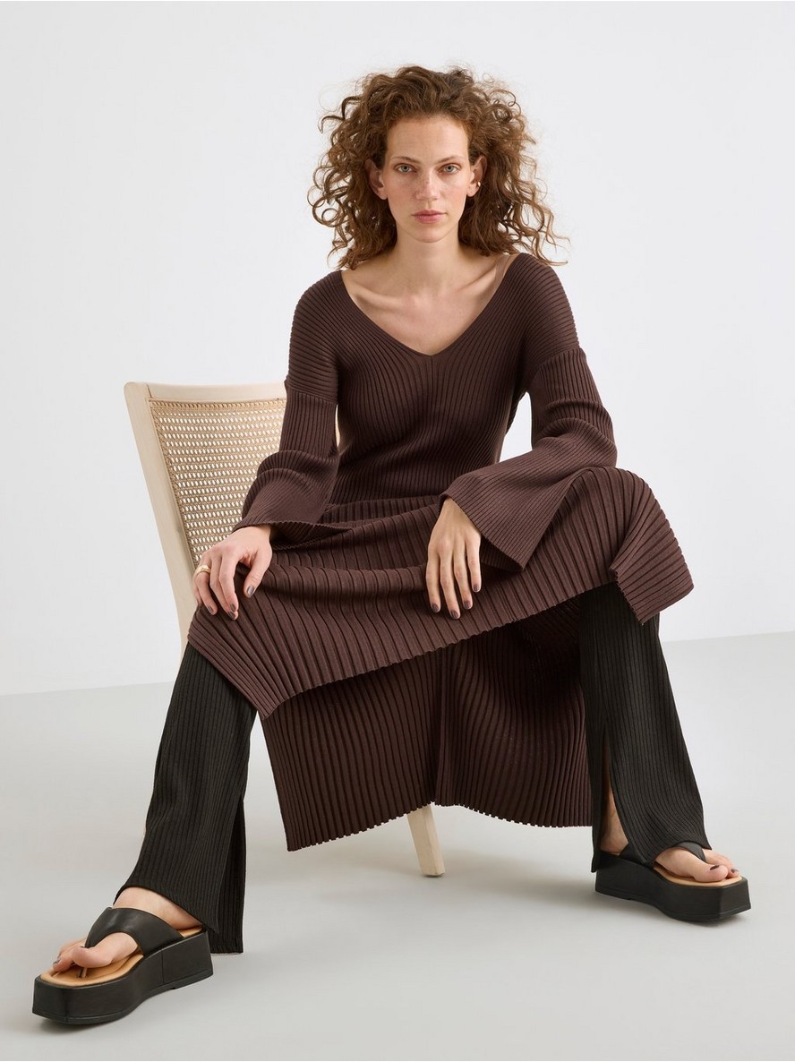 Haljina – Rib-knitted dress