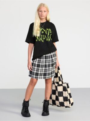 Oversized t-shirt with print - 8406725-80