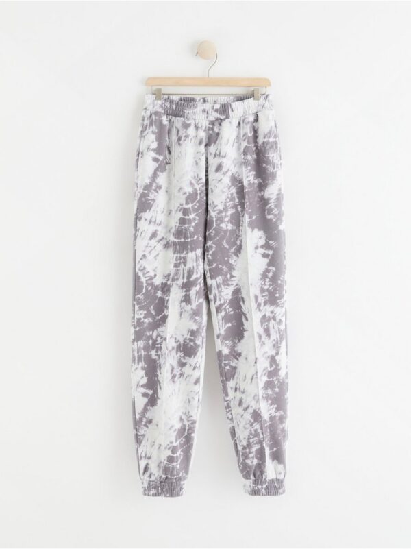 Sweatpants with brushed inside and tie dye - 8406736-6954