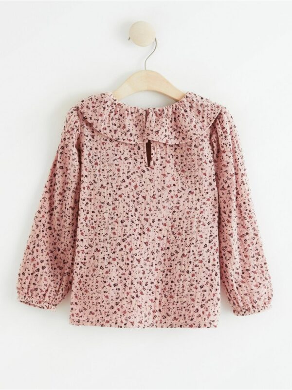 Long sleeve blouse with collar - 8408779-8493