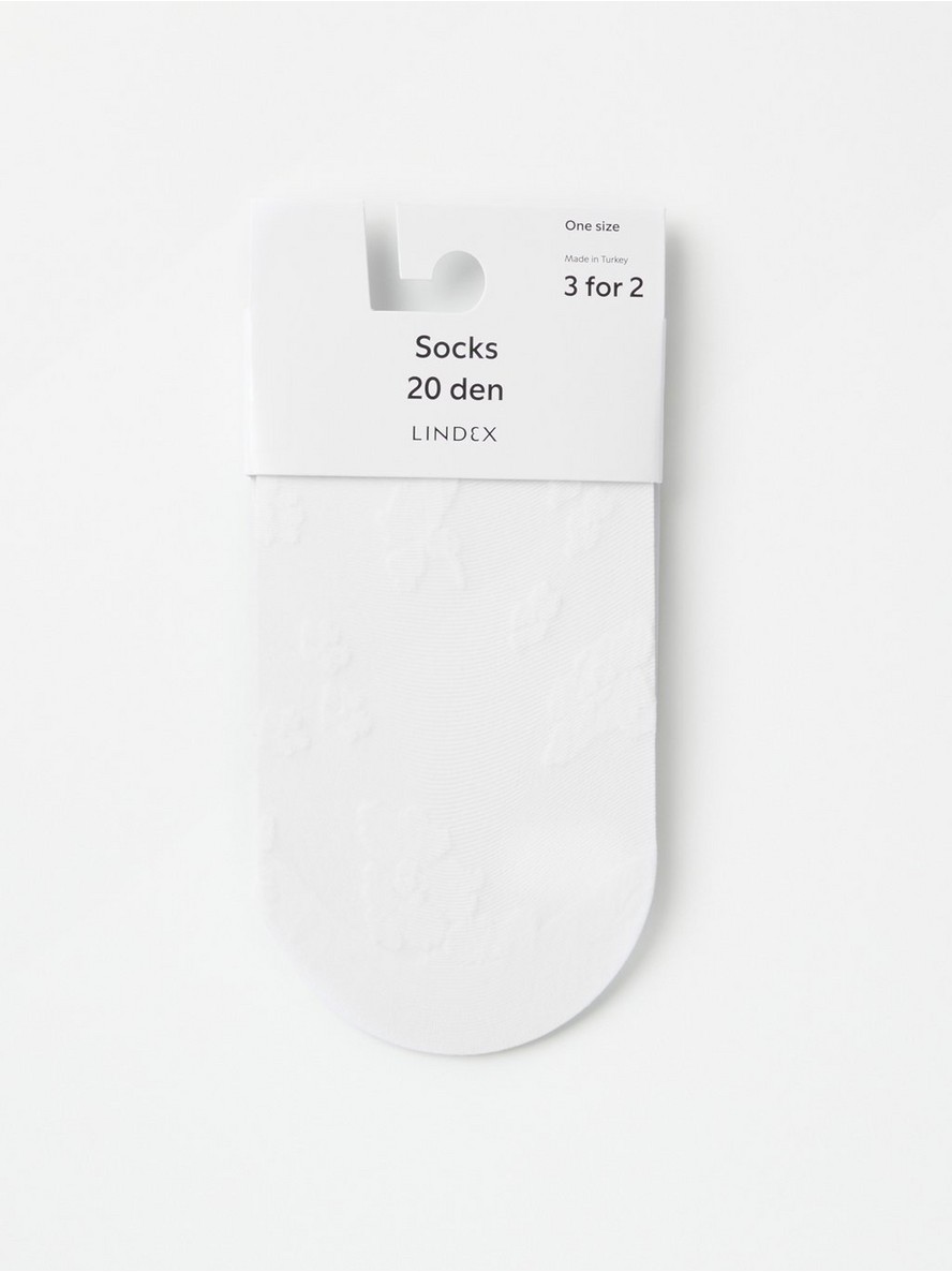 Carape – 20 denier socks with flowers