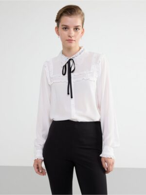 Blouse with bow - 8411177-300