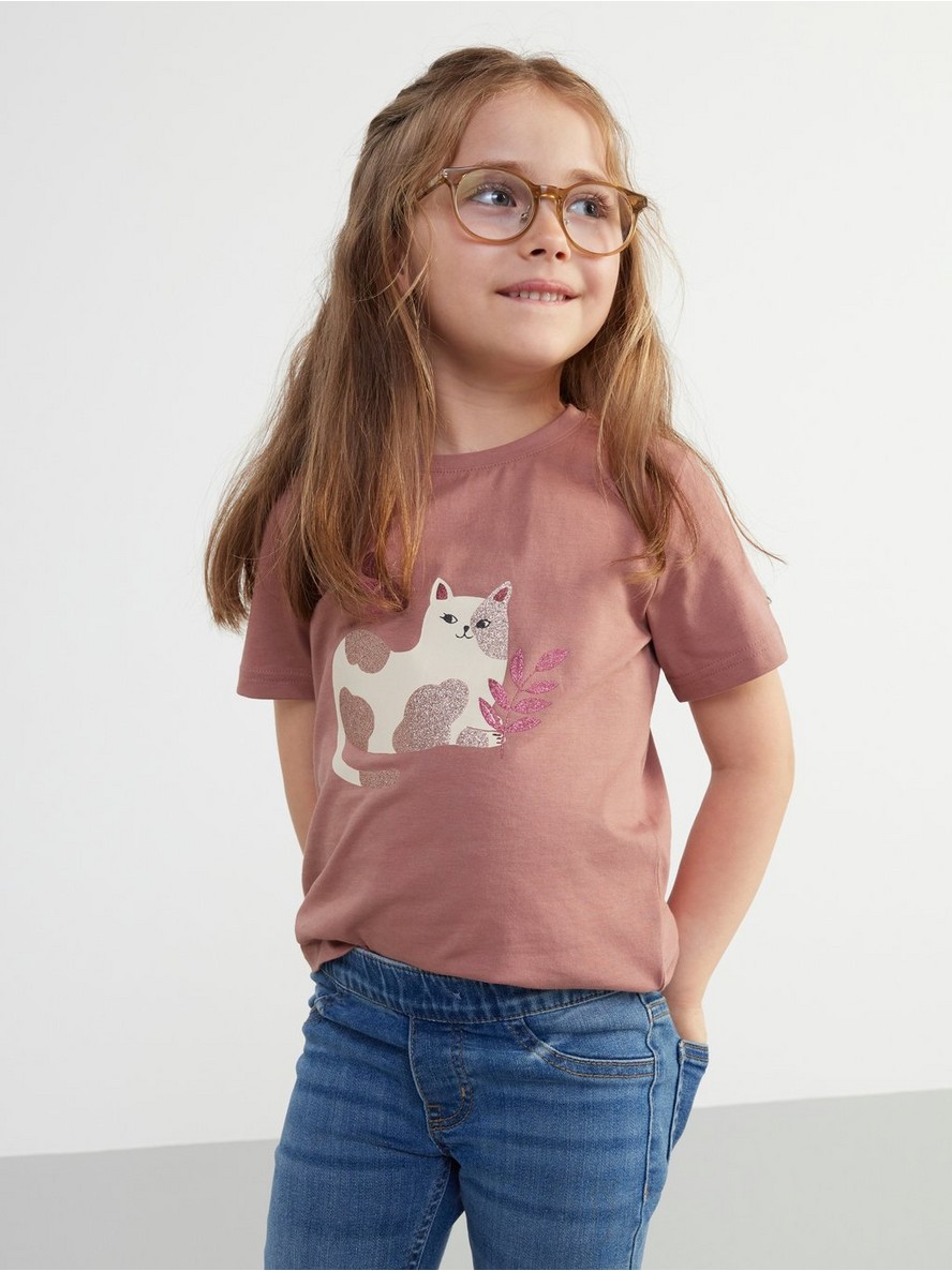Majica – Short sleeve top with cat
