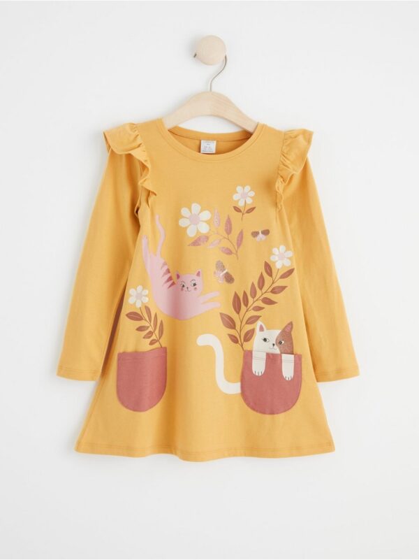 Long sleeve tunic with cats - 8411562-2623