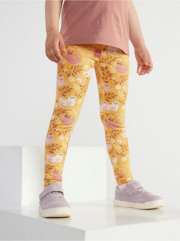 Leggings with cats - 8411563-2623