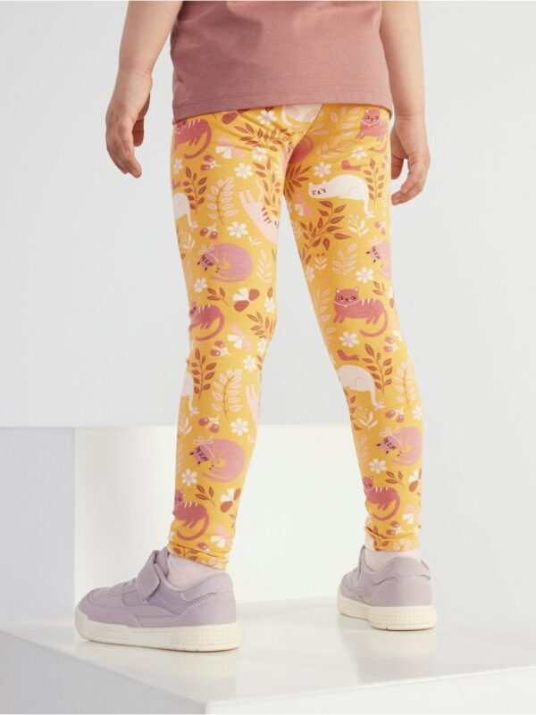 Leggings with cats - 8411563-2623