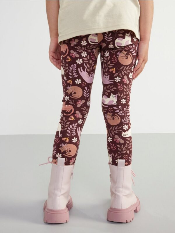 Leggings with cats - 8411563-8596