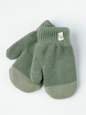 Double layer fine-knit mittens - 8415280-1111