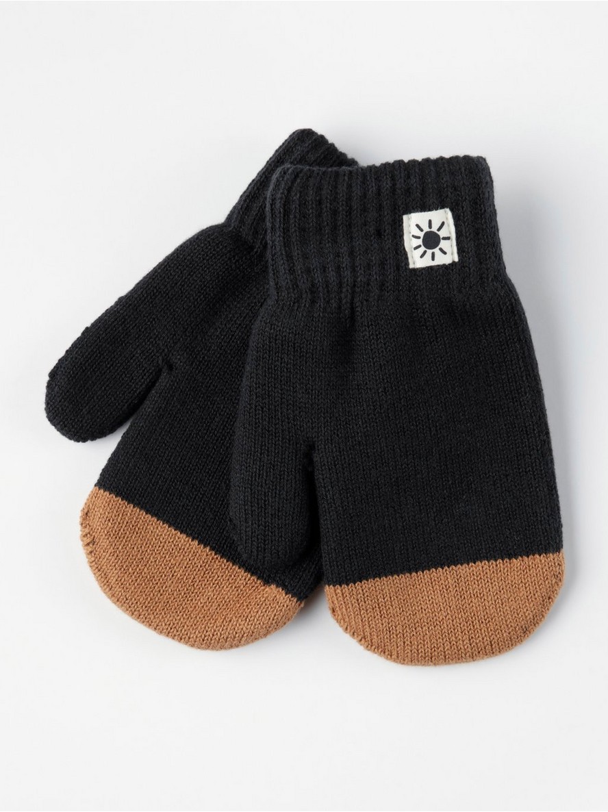 Double layer fine-knit mittens - 8415297-6959