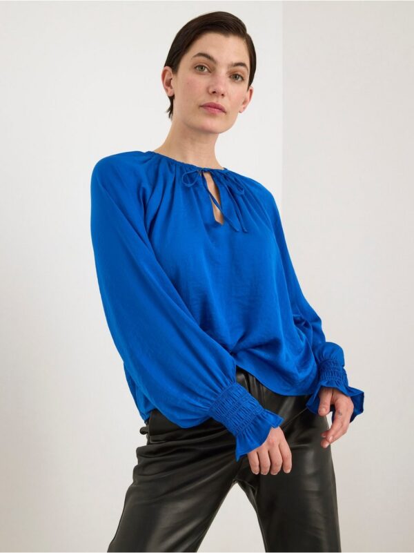 Satin blouse - 8415303-9614