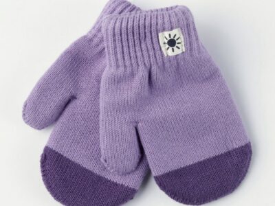 Double layer fine-knit mittens - 8415442-6927