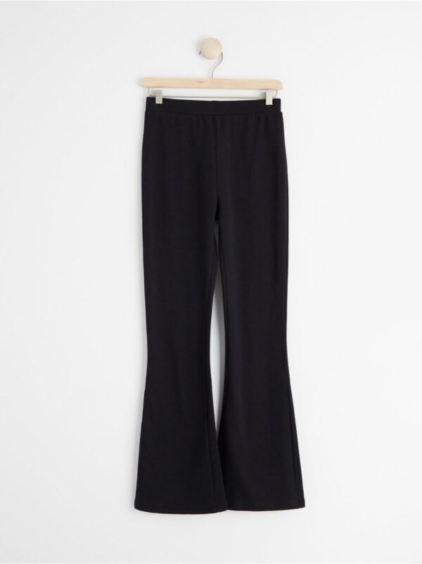 Flared trousers with brushed inside - 8416128-80