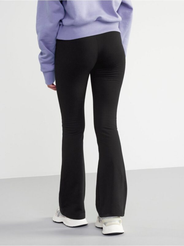 Flared trousers with brushed inside - 8416128-80