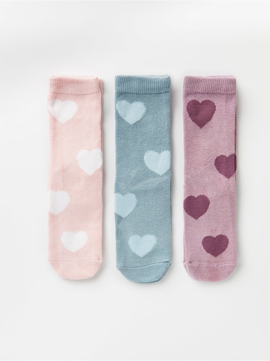Carape – 3-pack socks with hearts