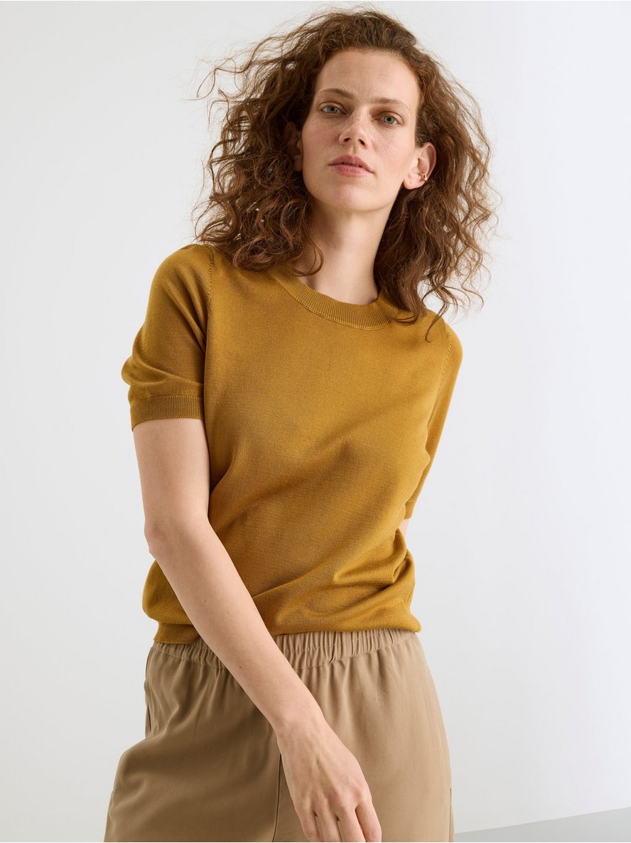Dzemper – Fine-knit short sleeve jumper