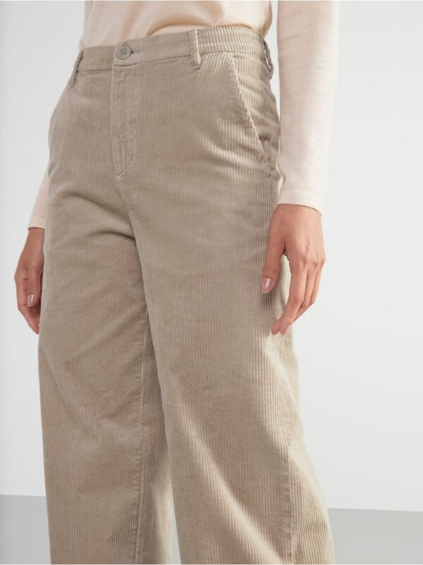 JACKIE Extra wide high waist corduroy trousers - 8417255-6402