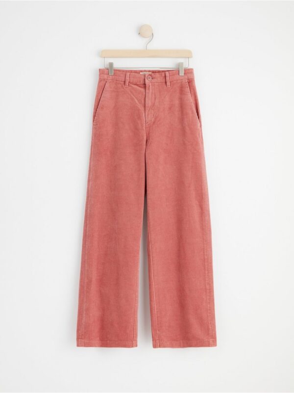 JACKIE Extra wide high waist corduroy trousers - 8417255-9352