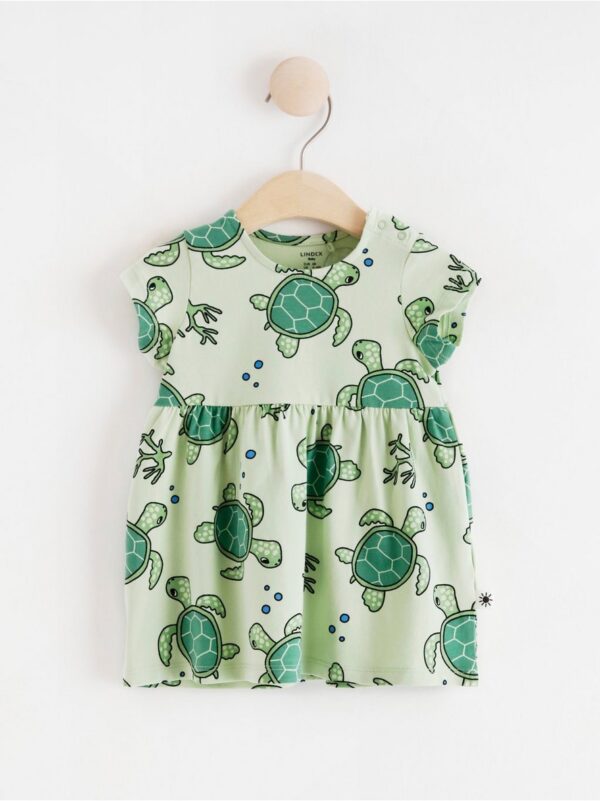 Short sleeve dress with turtles - 8417697-1544