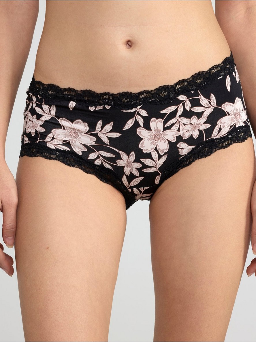 Gacice – Regular waist briefs with flowers