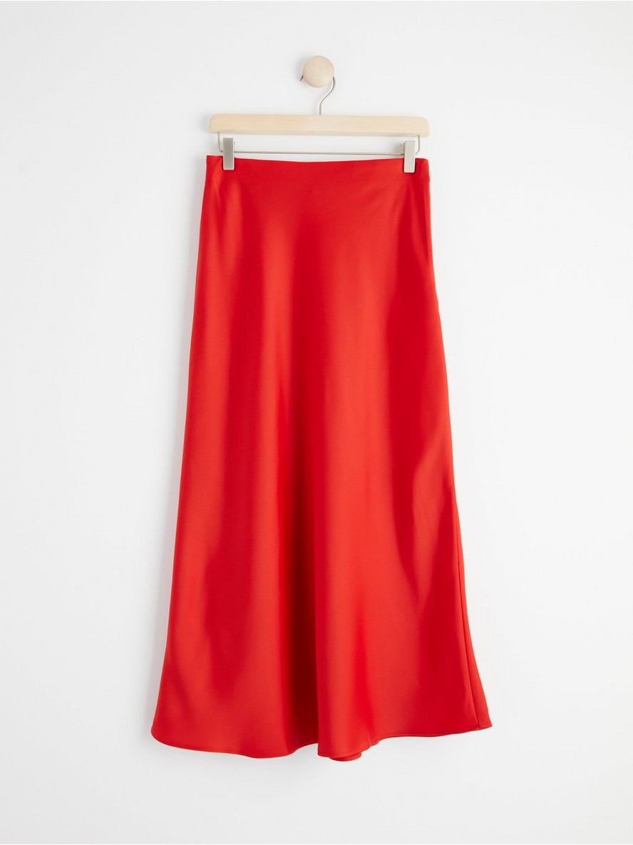 Suknja – Midi satin skirt