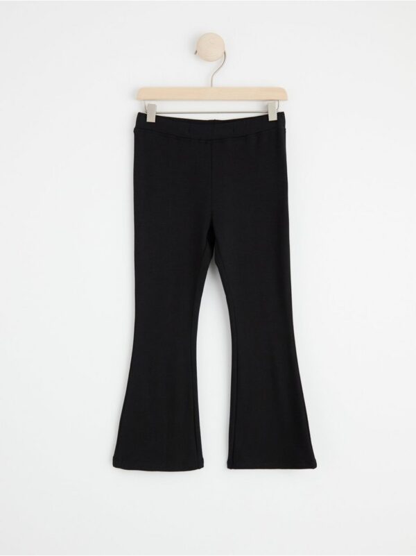 Flared leggings with brushed inside - 8420041-80