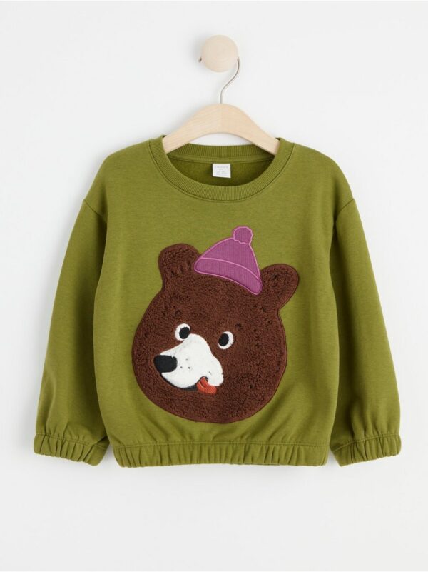 Sweatshirt with bear print - 8422137-1945