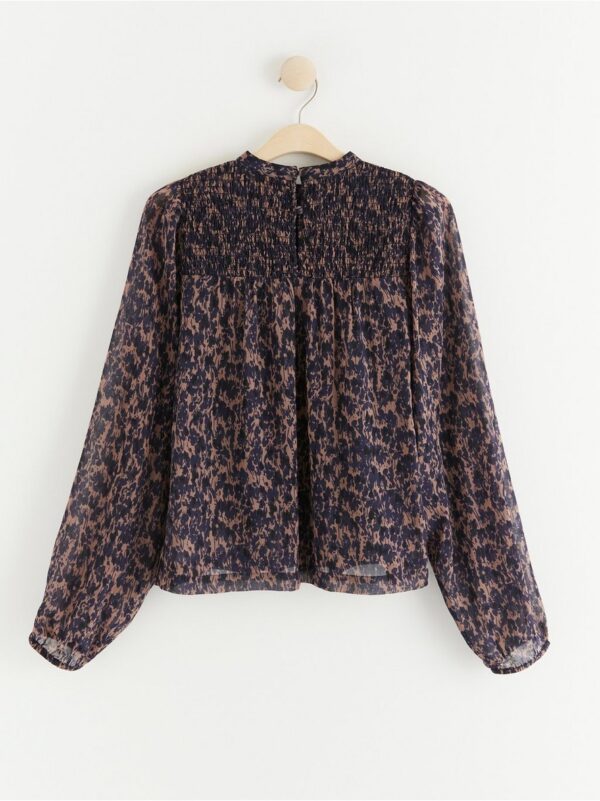 Patterned chiffon blouse - 8422296-80