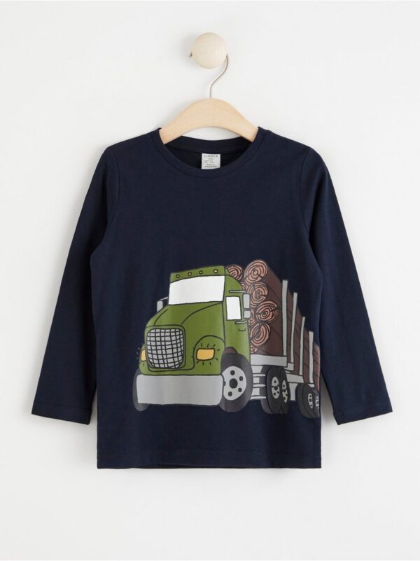 Long sleeve top with truck - 8422819-2521