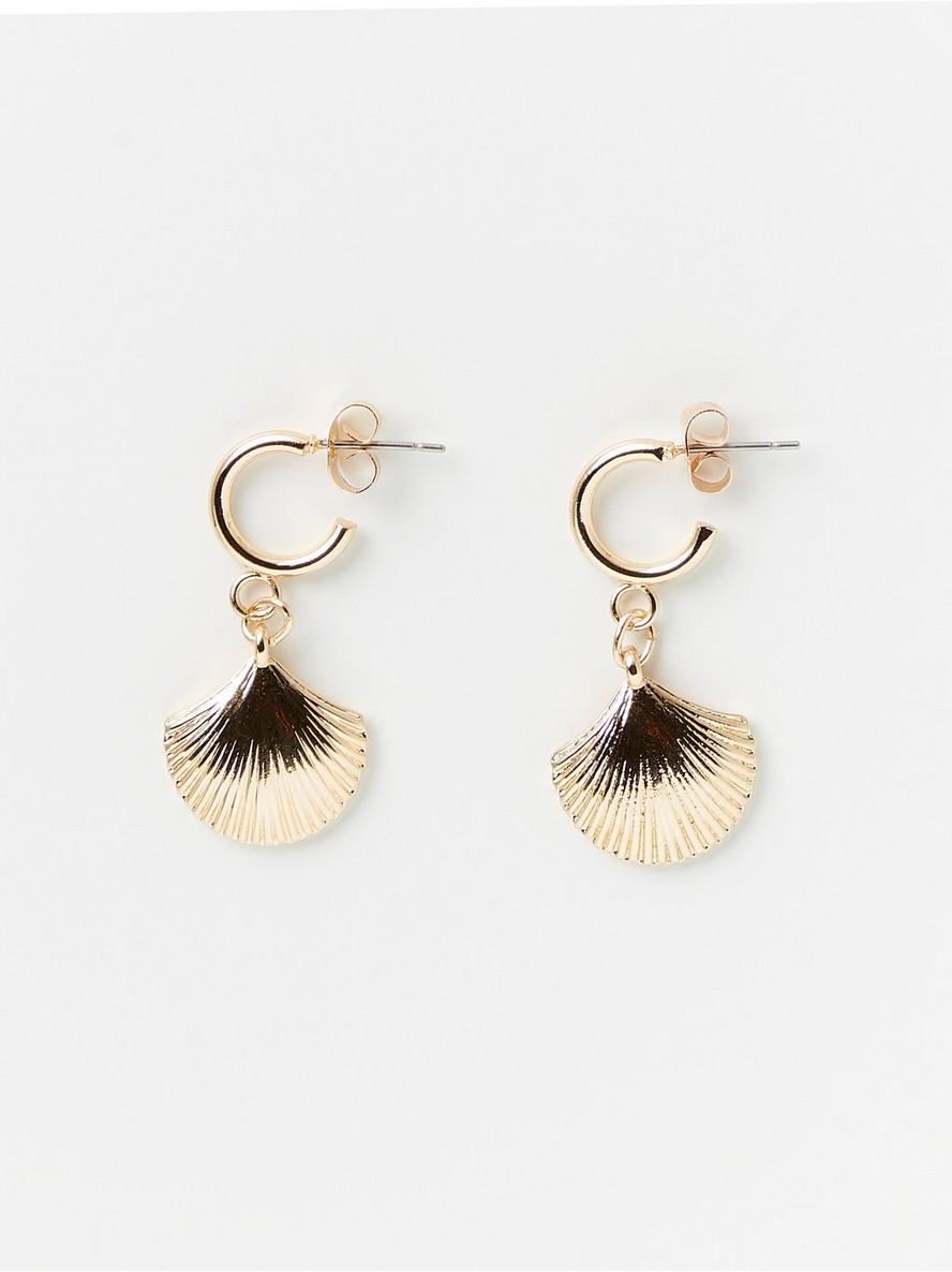 Mindjuse – Small hoop earrings with pendant