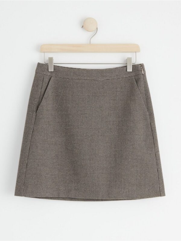 Checked skirt - 8427773-2393