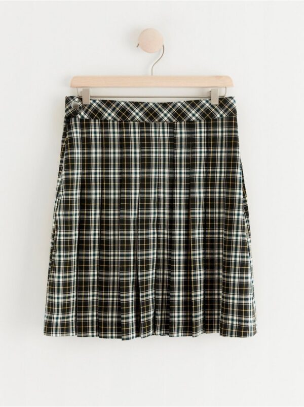 Pleated checked skirt - 8428538-7806