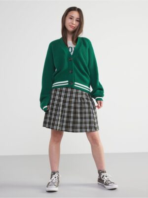 Pleated checked skirt - 8428538-7806