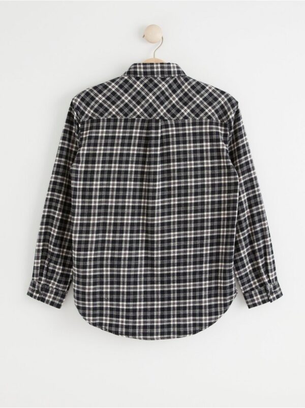Checked long sleeve flannel shirt - 8429967-80