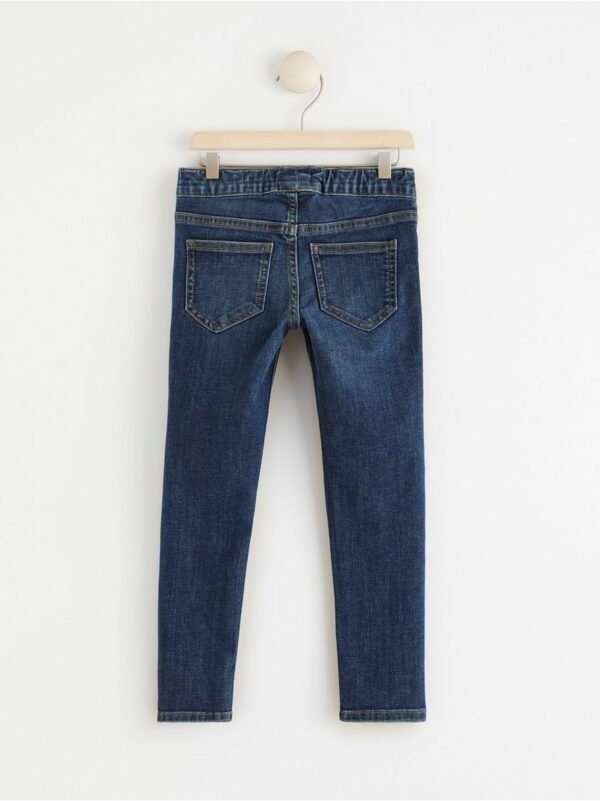SARA Slim regular waist jeans with print to knees - 8430017-790